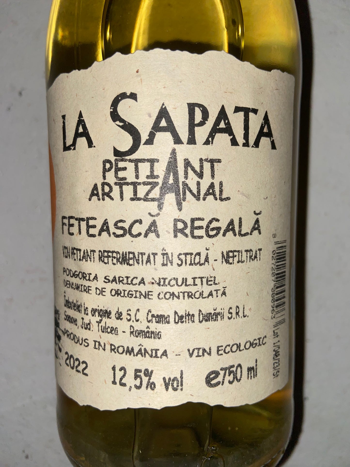 La Sapata Petiant Artizanal Feteasca Regala - Vinskabt