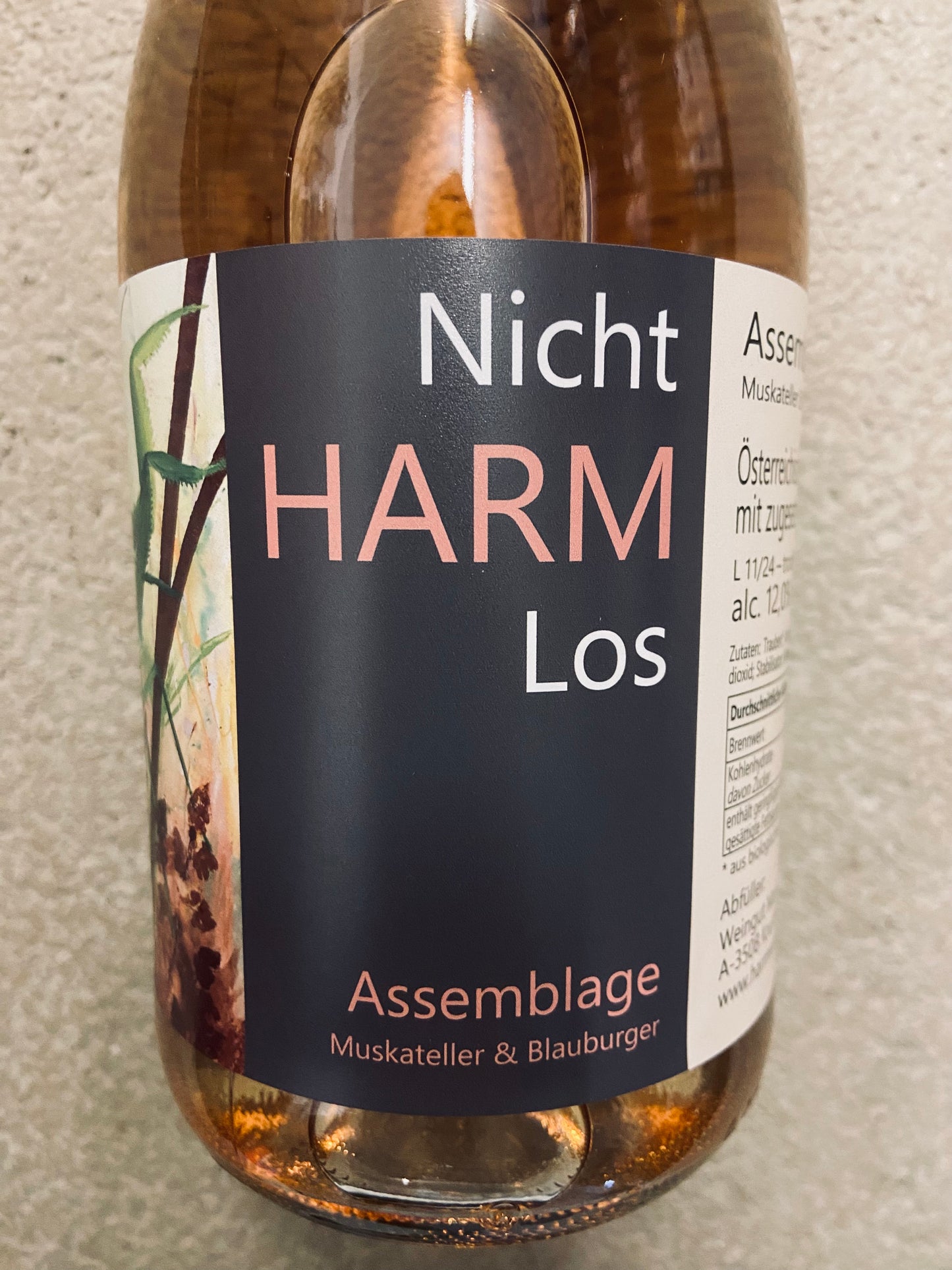 Weingut Harm, Nicht Harmlos, bobler - Vinskabt