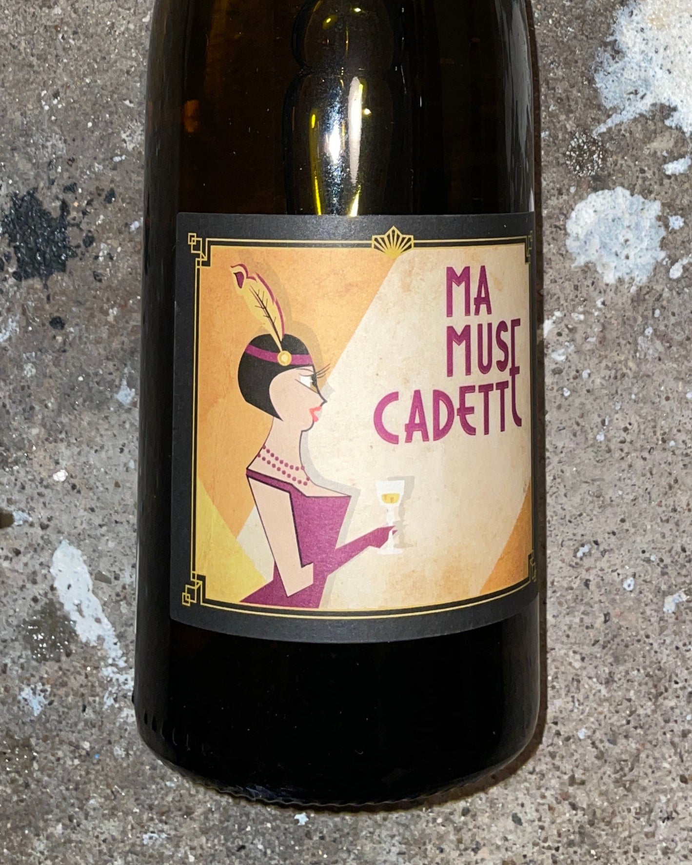 Domaine Jocelyn Staderoli, Ma Muse Cadette Noire, fransk økologisk hvidvin fra Loire, lavet på 100% Melon de Bourgogne - naturvin