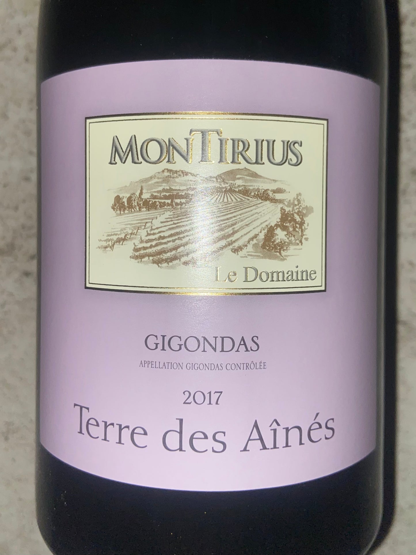 Montirius Gigondas Terre des Aînes 2017
