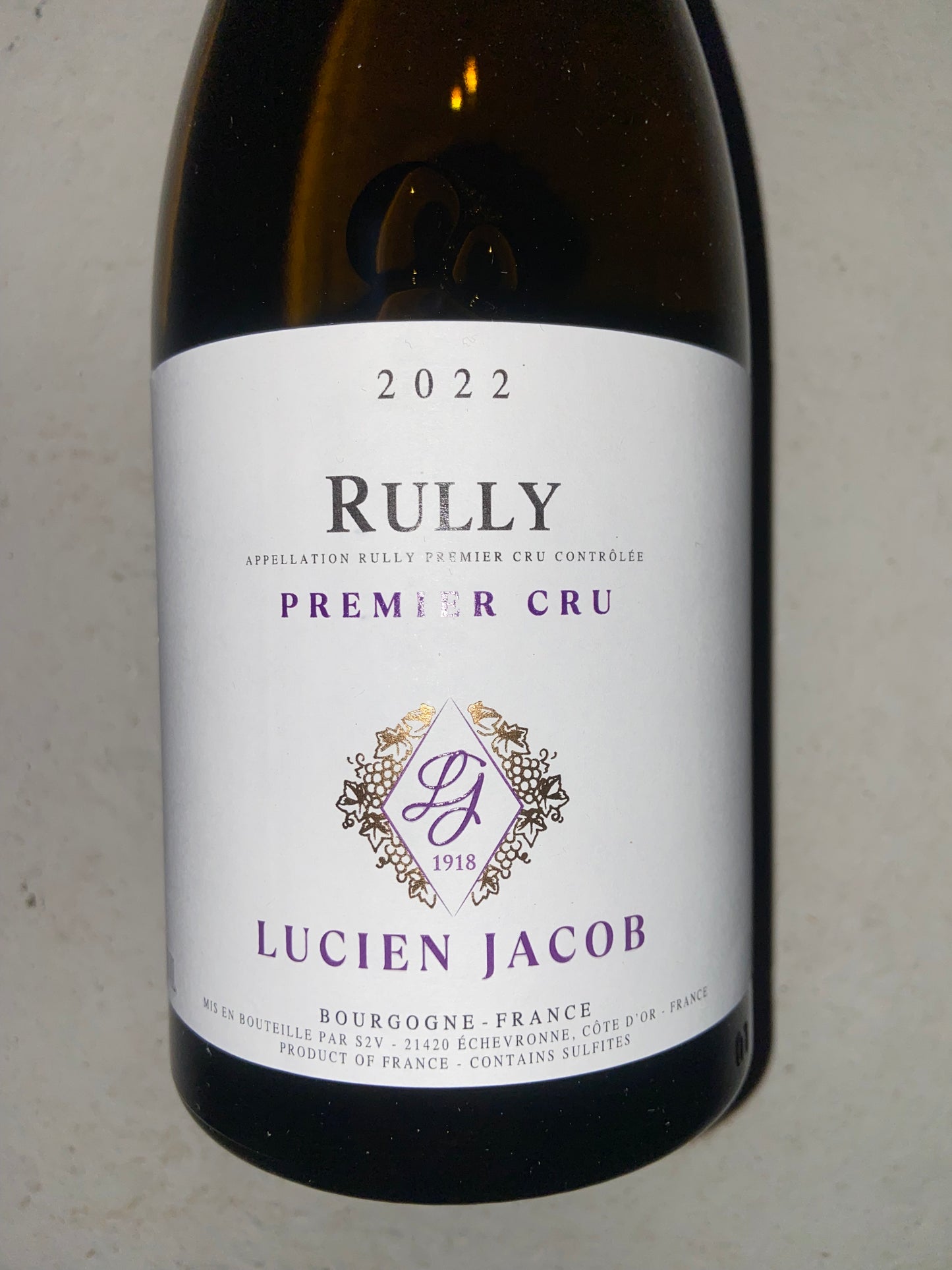 Lucien Jacob, Rully, Premier Cru - Vinskabt